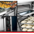 Hot Sale Commercial Pizza Bakery Bread Equipment Stainless Steel two Layer Stone Electric Oven